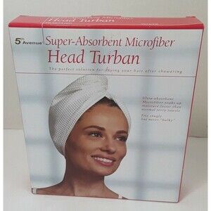 Super Absorbent Microfiber Head Turban White NEW